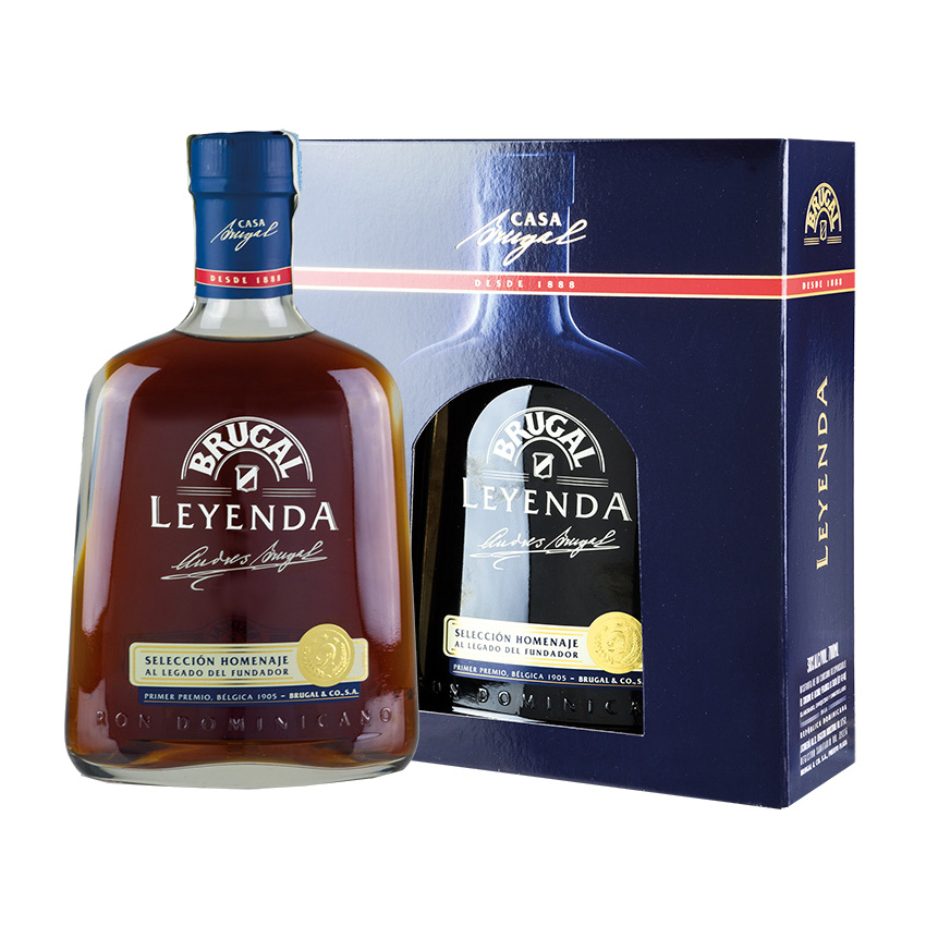 Brugal Leyenda - Brauner Premium Rum aus der Dominikanischen Republik 0,7l 38%vol.