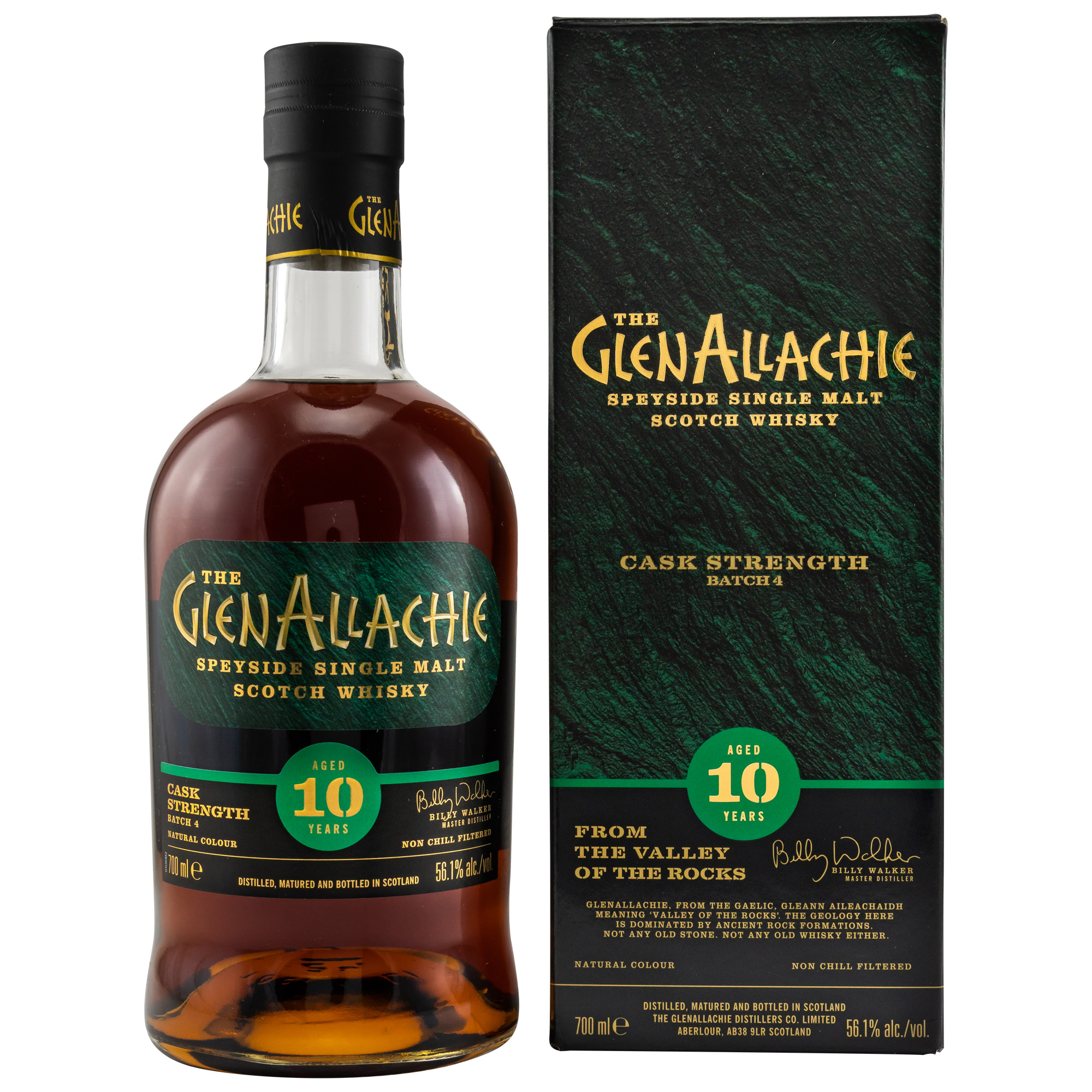 The GlenAllachie Scotch Whisky - 10 Years - 0,7l - 56,1% vol. Alk.
