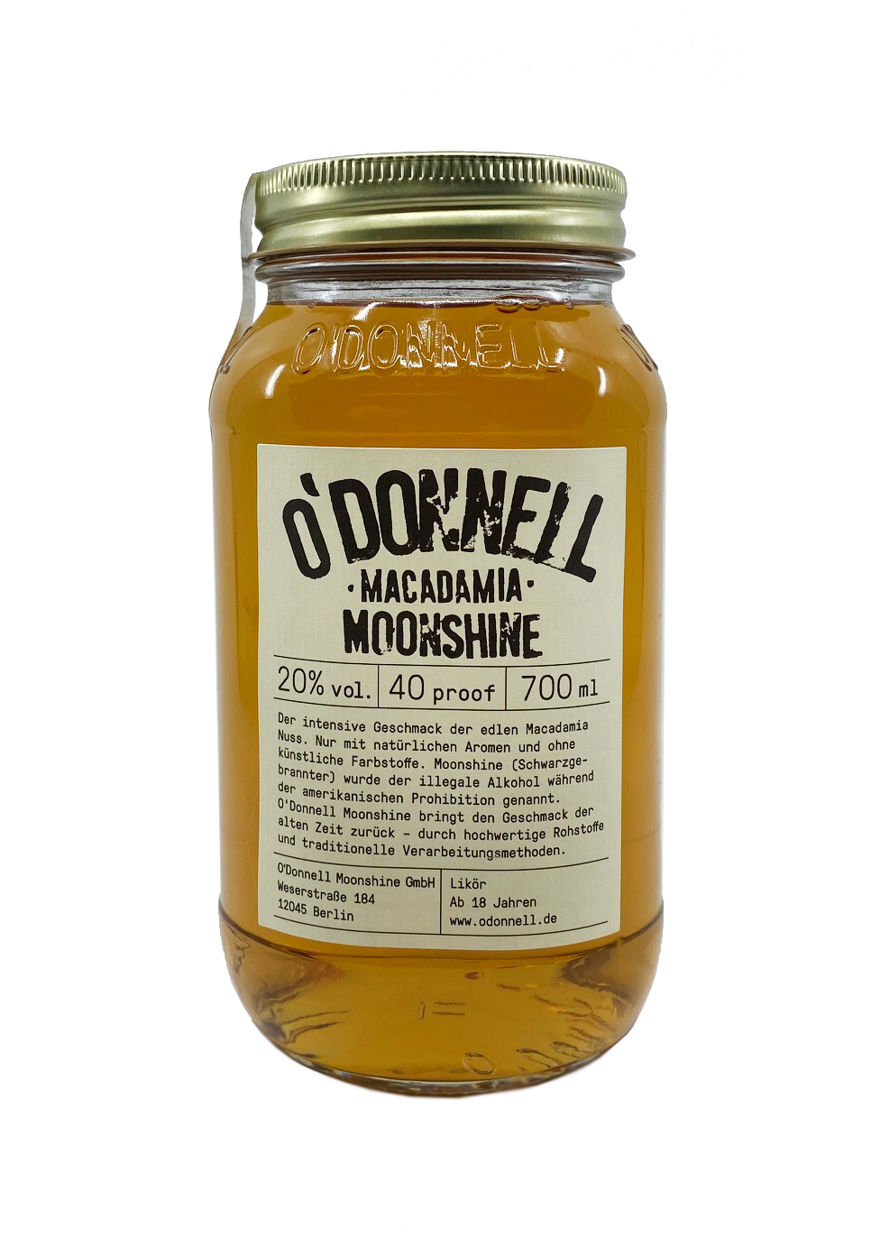 O´Donnell Moonshine Macadamia Nut 0,7l 20%vol.