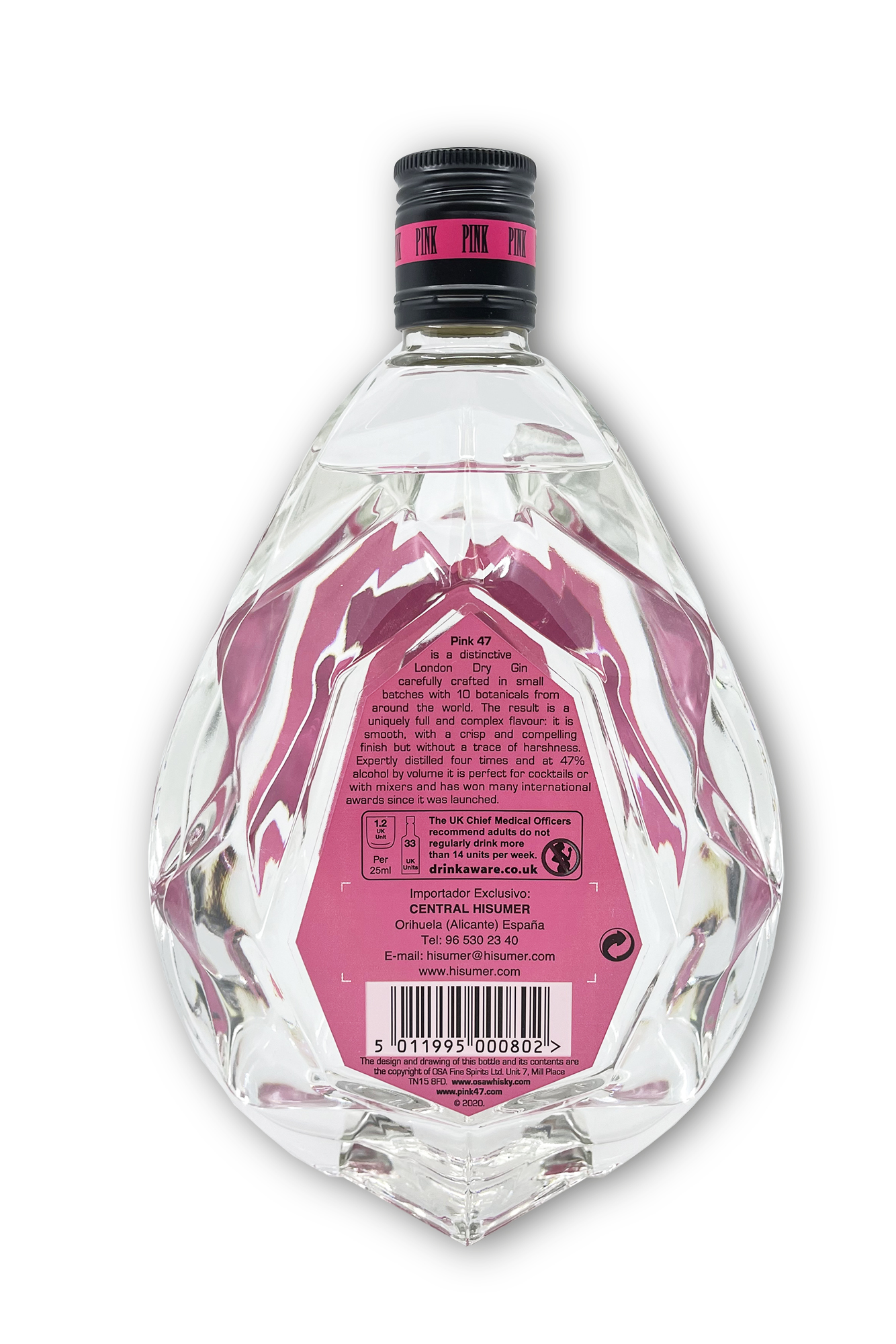 Pink47 London Dry Gin 0,7l 47%vol.