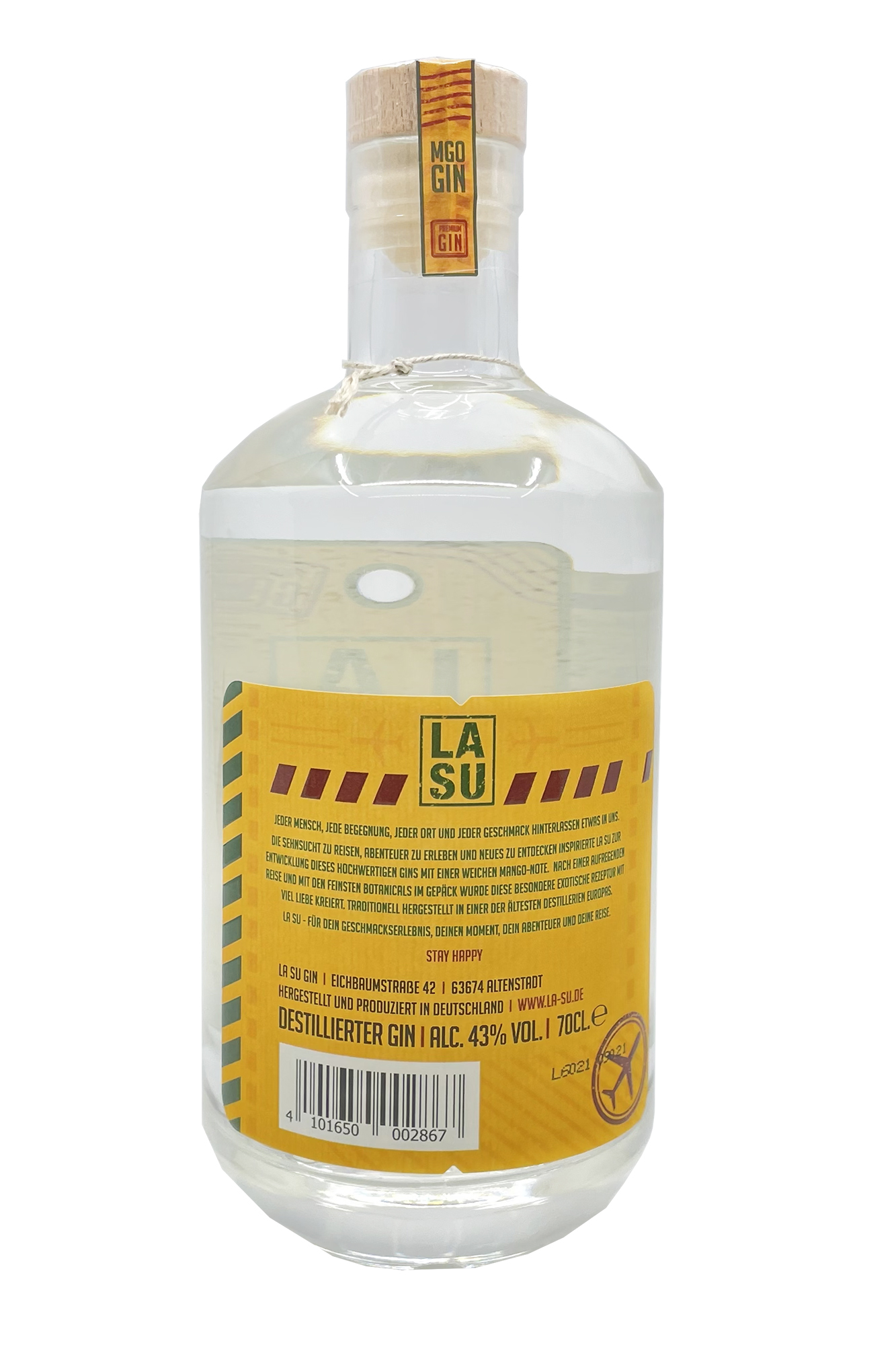 LA SU Gin - Mango Gin - 0,7l 43%vol.