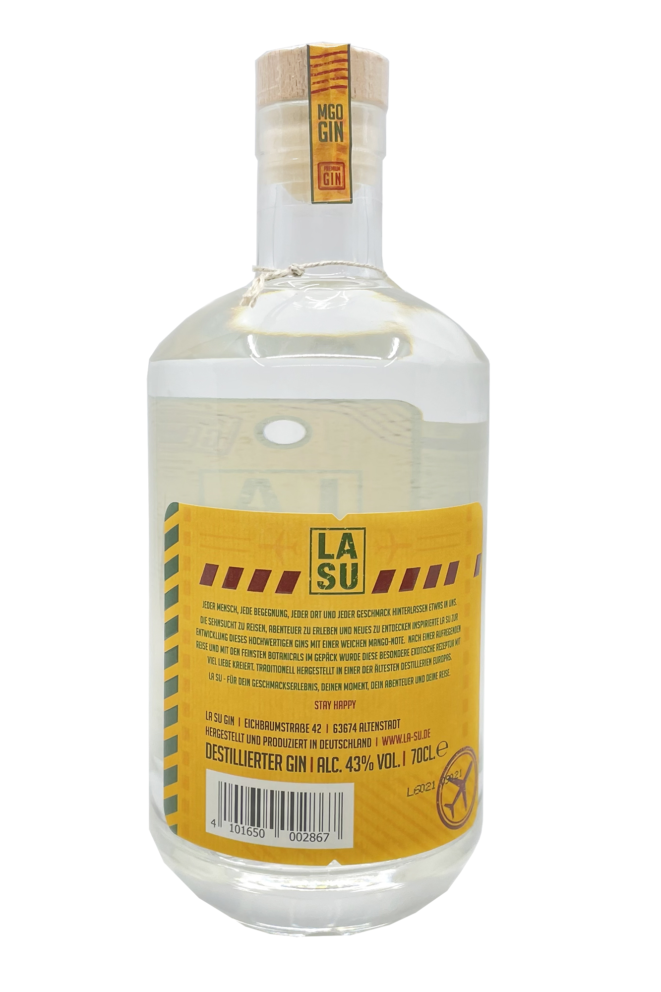 lasu_mgo_gin_02_back LA SU Gin - Mango Gin - 0,7l 43%vol.