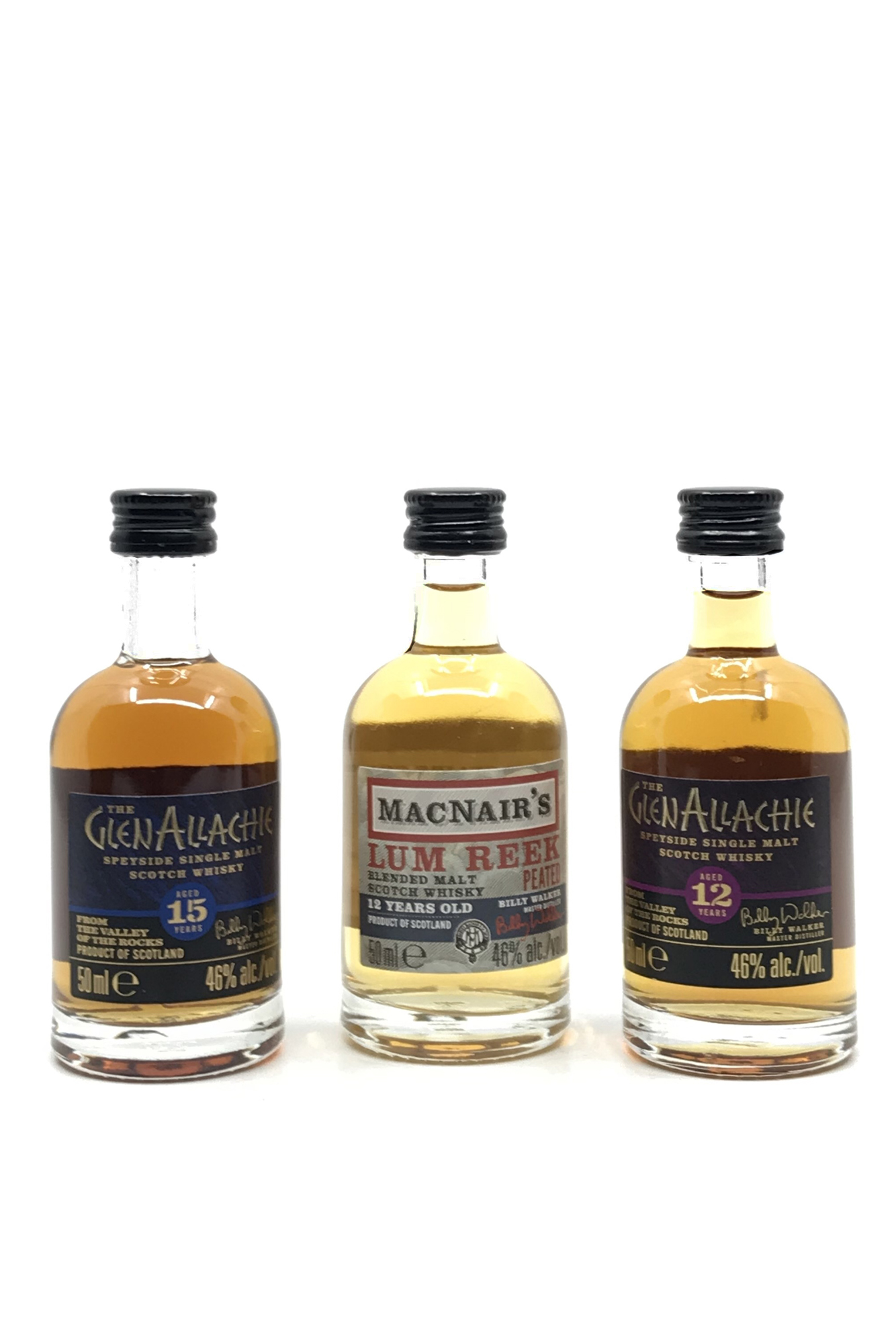 The GlenAllachie Collection - Miniaturen (3 x 0,05l) - 46% vol. Alc. - Scotch Wisky