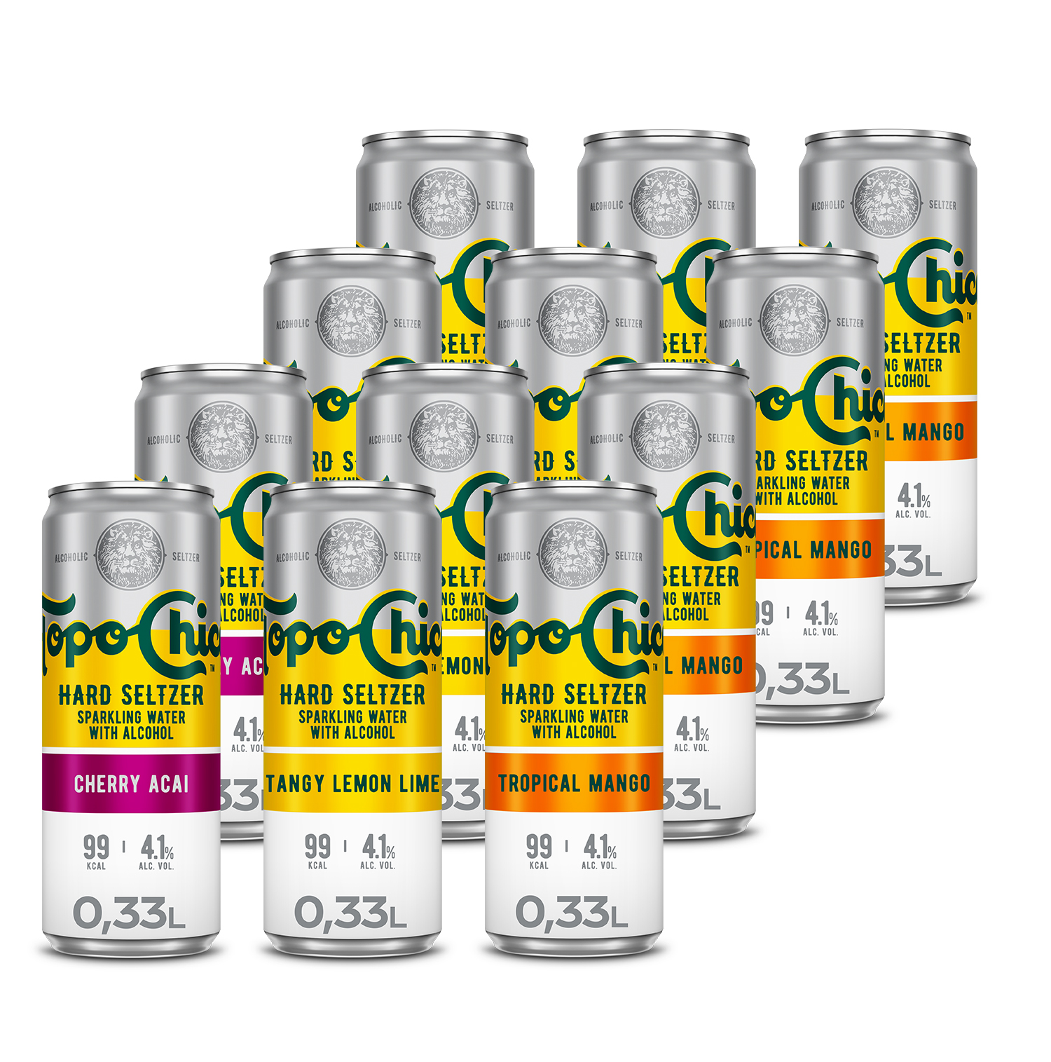 TopoChico Hard Seltzer - 3er Probierset - 12x0,33l 4,1%vol.