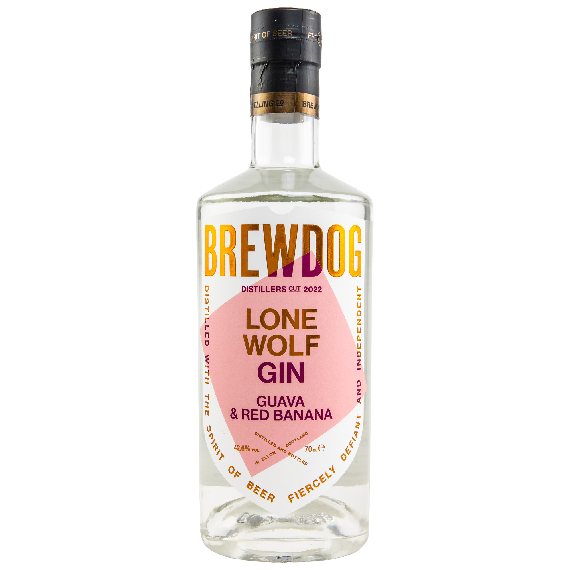 24001_10 BrewDog Lonewolf Guava & Red Banana Gin 0,7l 42,6%vol.