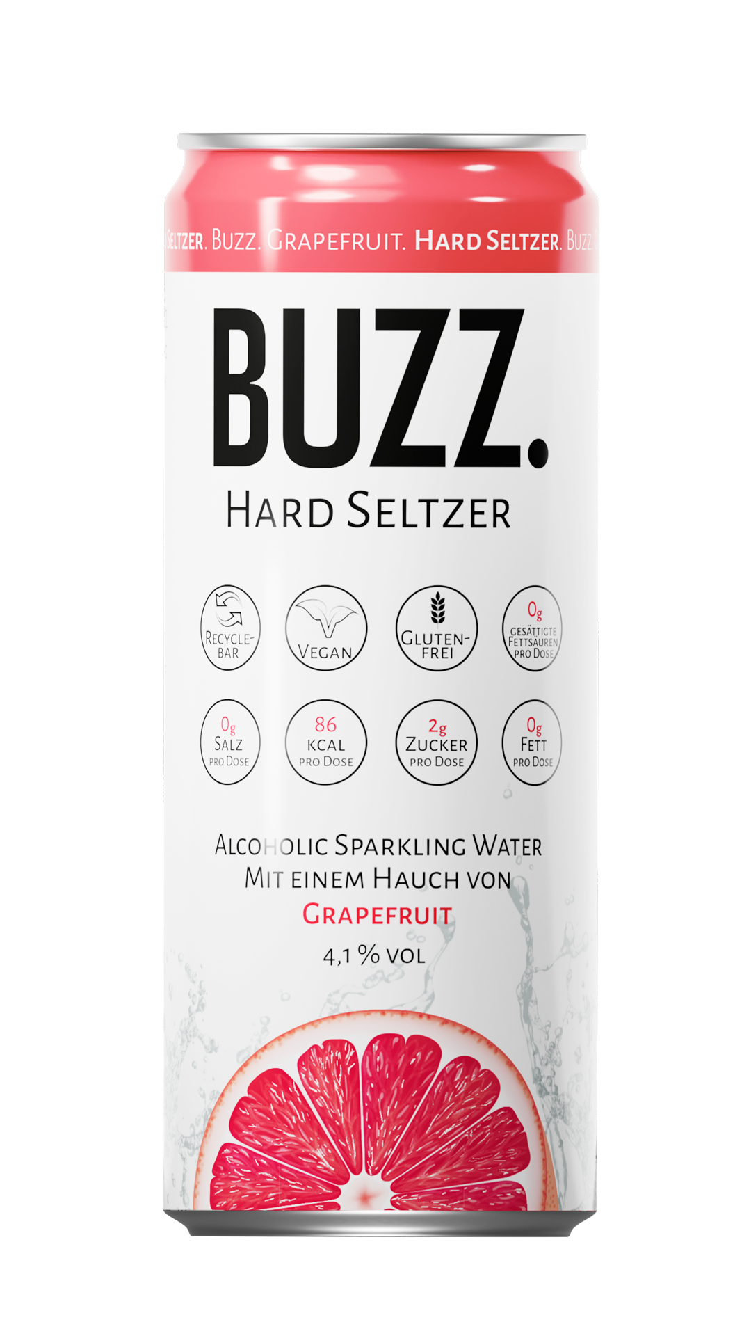 Buzz Hard Seltzer Grapefruit 0,33l 4,1%vol.