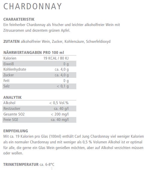 Carl Jung - alkoholfreies Weinpaket (3x0,75l) - Chardonnay, Riesling, Merlot - Weißwein & Rotwein