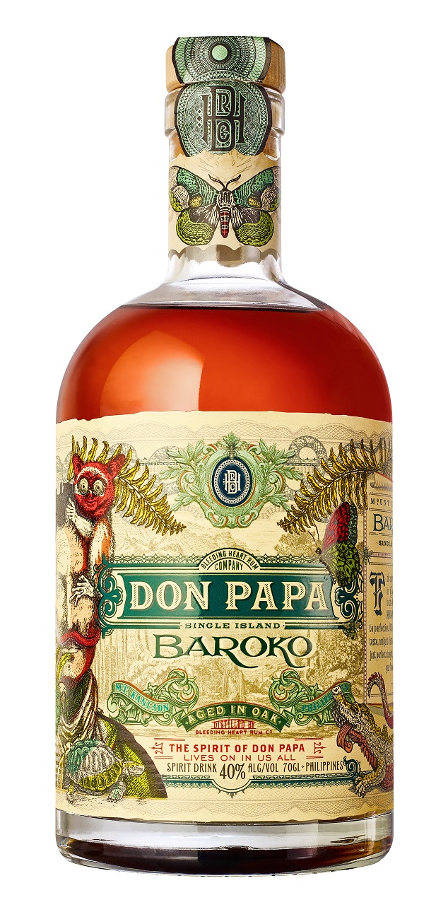 Don Papa - Baroko - Rum im Sugarlandia GP mit Glas 0,7l 40%vol.