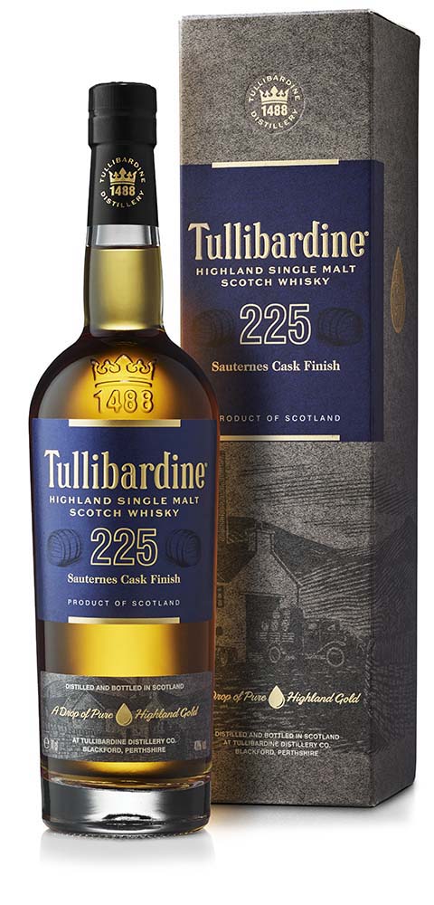 Tullibardine - 225 - Sauternes Cask Finish - Highland Single Malt Scotch Whisky 0,7l 43%vol.