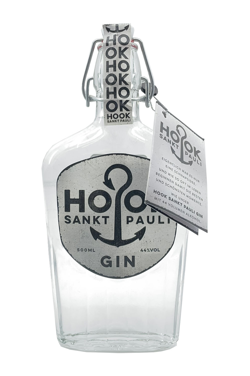 Hook Gin ~ Sank Pauli Buddelflasche ~ 0,5l 44%vol.