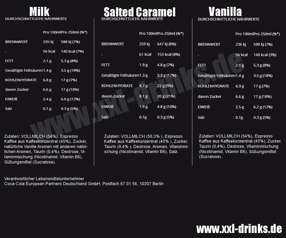 Monster Espresso Megapack - Vanilla, Milk, Salted Caramel (3x12x250ml) *VERSANDKOSTENFREI*