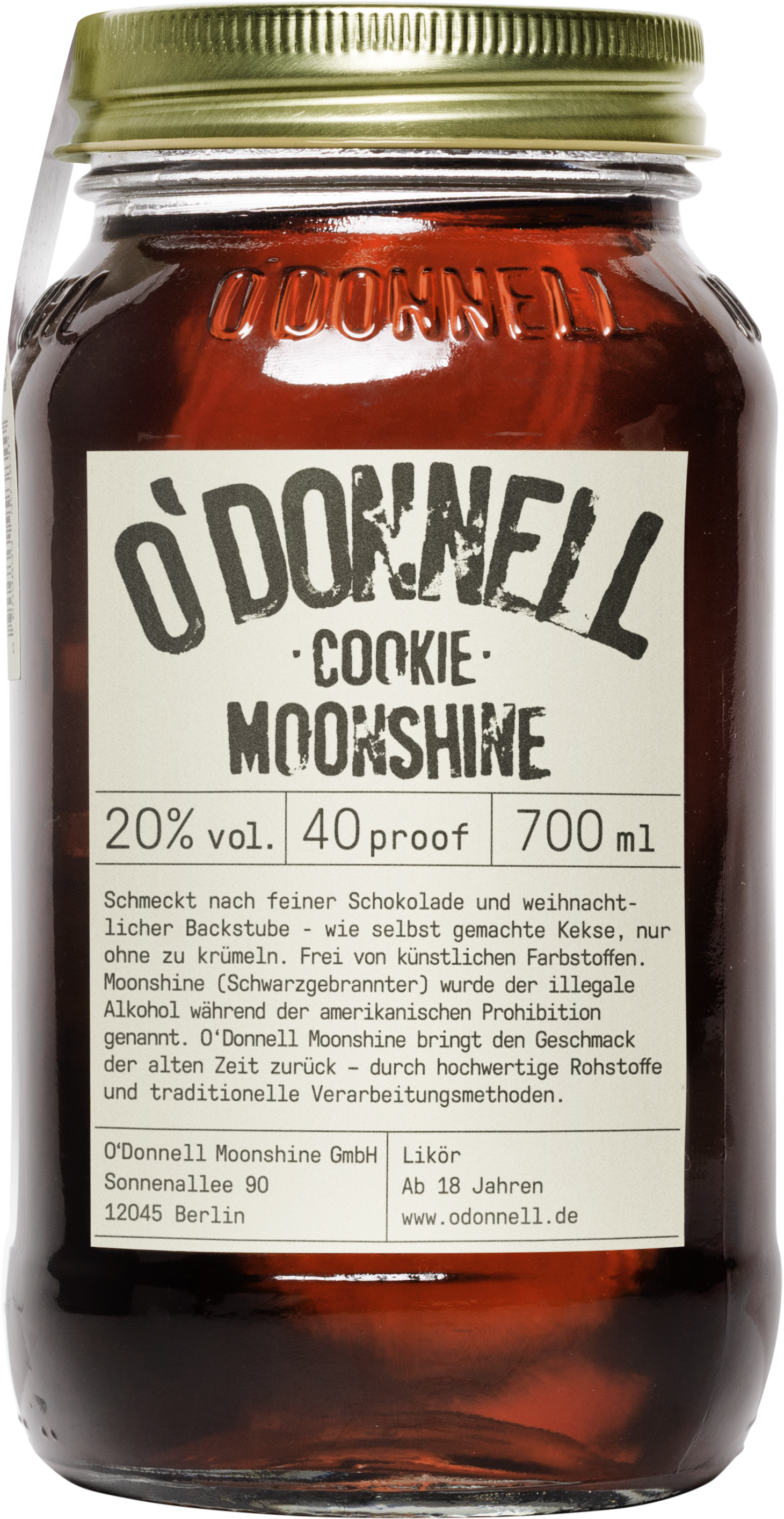 O'Donnell Moonshine - Cookie - Likör 0,7l 20%vol.