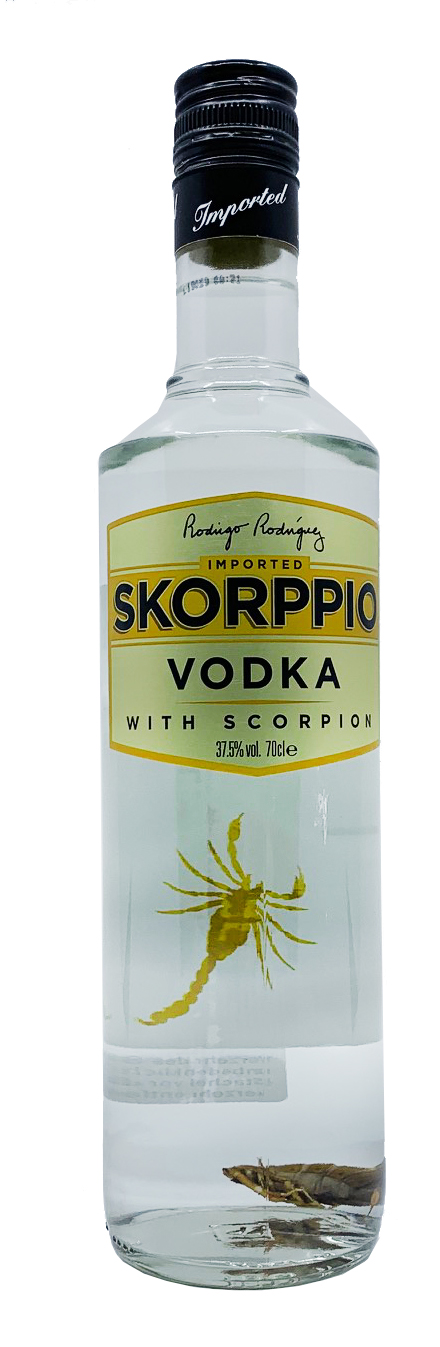 Skorppio Vodka 0,7l - Wodka mit echtem Skorpion in der Flasche 37,5%vol.