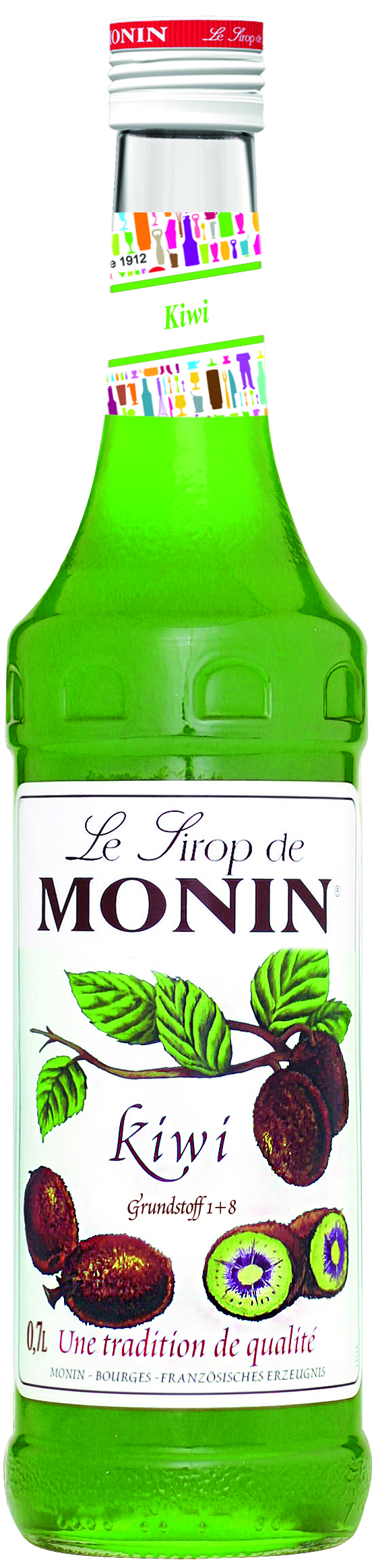 Monin Kiwi Sirup 0,7l Kiwisirup