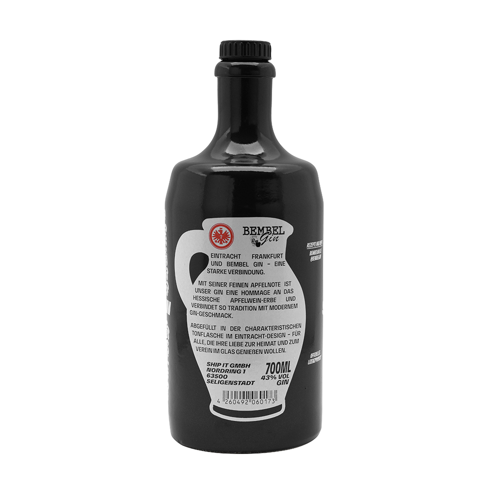 Eintracht Frankfurt Gin - Bembel Gin *SGE EDITION* 0,7l 43%vol. *versandkostenfrei*
