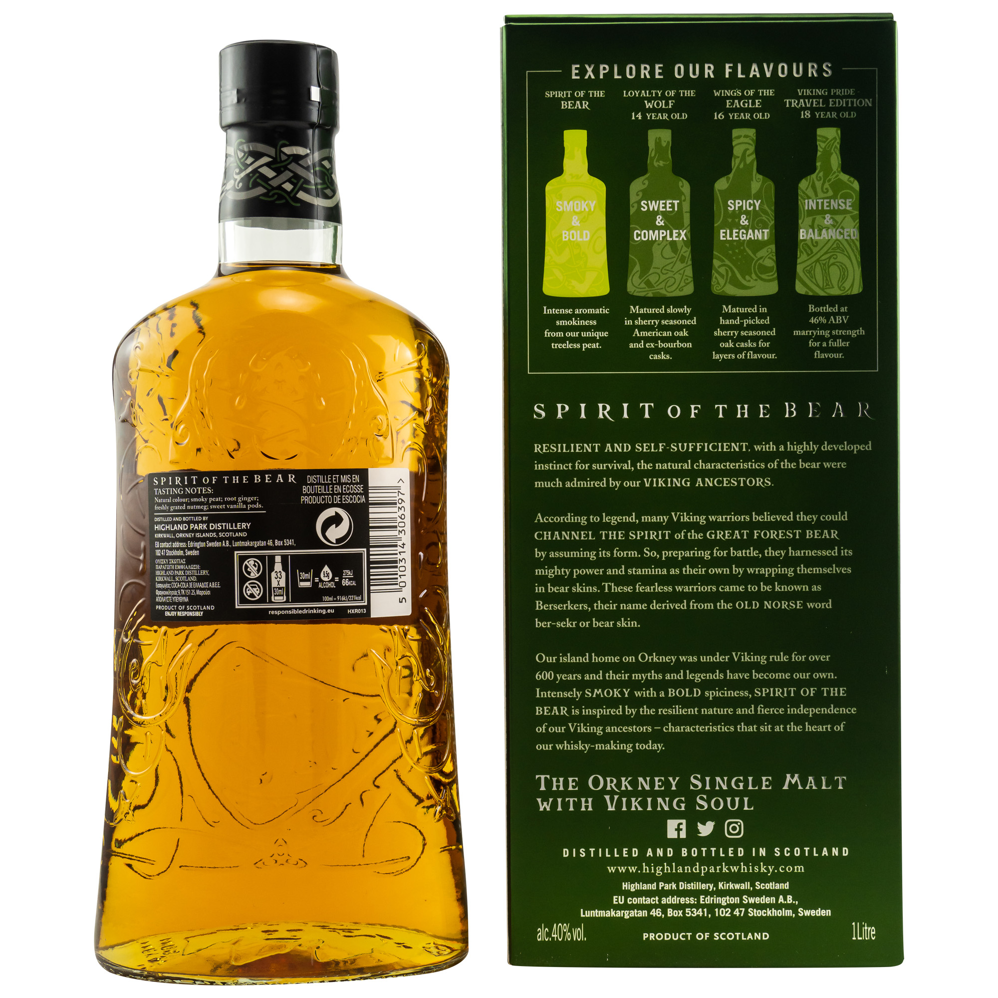 Highland Park - Spirit of the Bear 1l 40%vol. Highland Park - Spirit of the Bear 1l 40%vol.