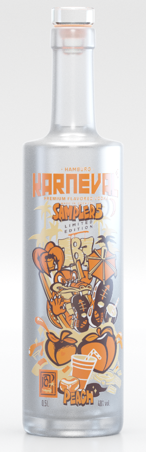 Karneval Vodka - Sampler 5 - Limited Edition - Peach 0,5l 40%vol.