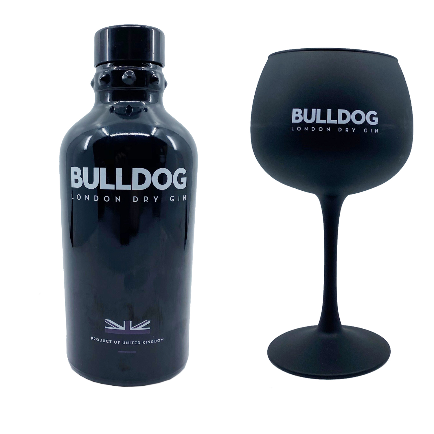 Bulldog Gin Copa Ballonglas in Satinschwarz schwarz