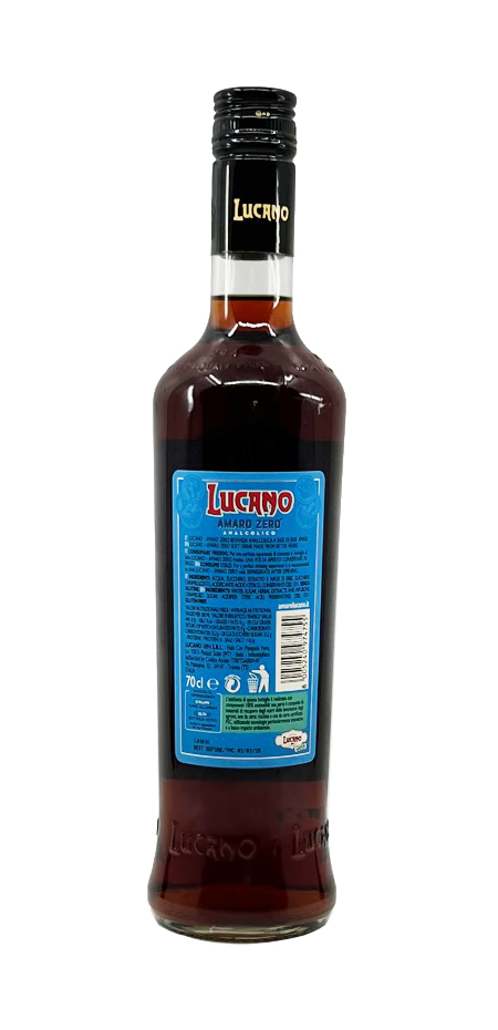 Lucano Amaro Zero Analcolico - Kräuterlikör ohne Alkohol aus Italien 0,7l