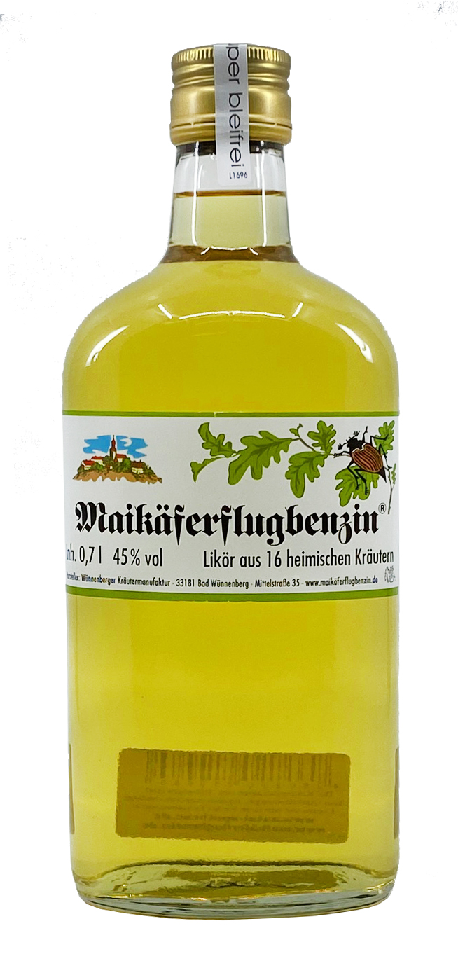 Maikäferflugbenzin Likör aus 16 heimischen Kräutern 45%vol. 0,7l