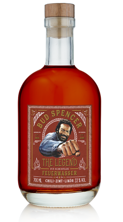 Bud Spencer Feuerwasser - Chili-Zimt-Likör - 0,7l 33%vol.