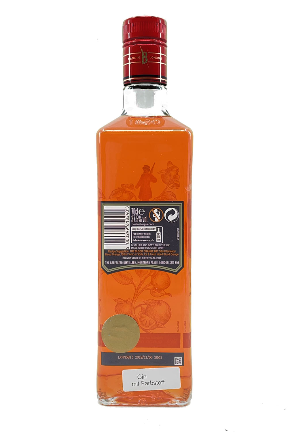 Beefeater ~ Blood Orange ~ 0,7l 37,5%vol.