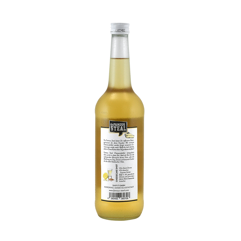 The Famous Steal - Cheesecake 0,7l 18%vol. The Famous Steal - Cheesecake 0,7l 18%vol.