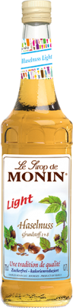 Monin Sirup Haselnuss Light - kalorienreduziert Haselnusssirup 0,7l