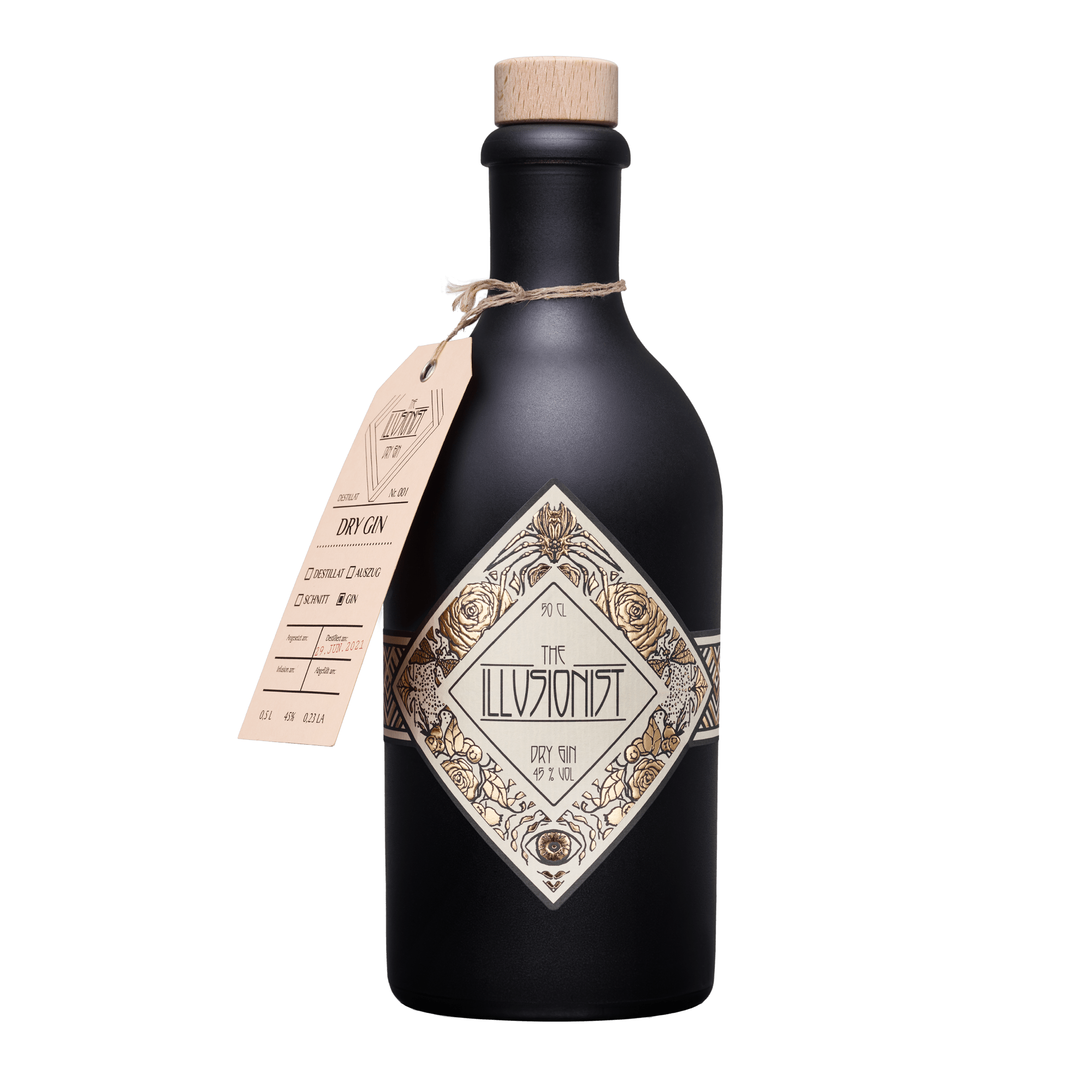 The Illusionist Dry Gin – Der Farbwechsel Gin – 500ml – 45 % Vol