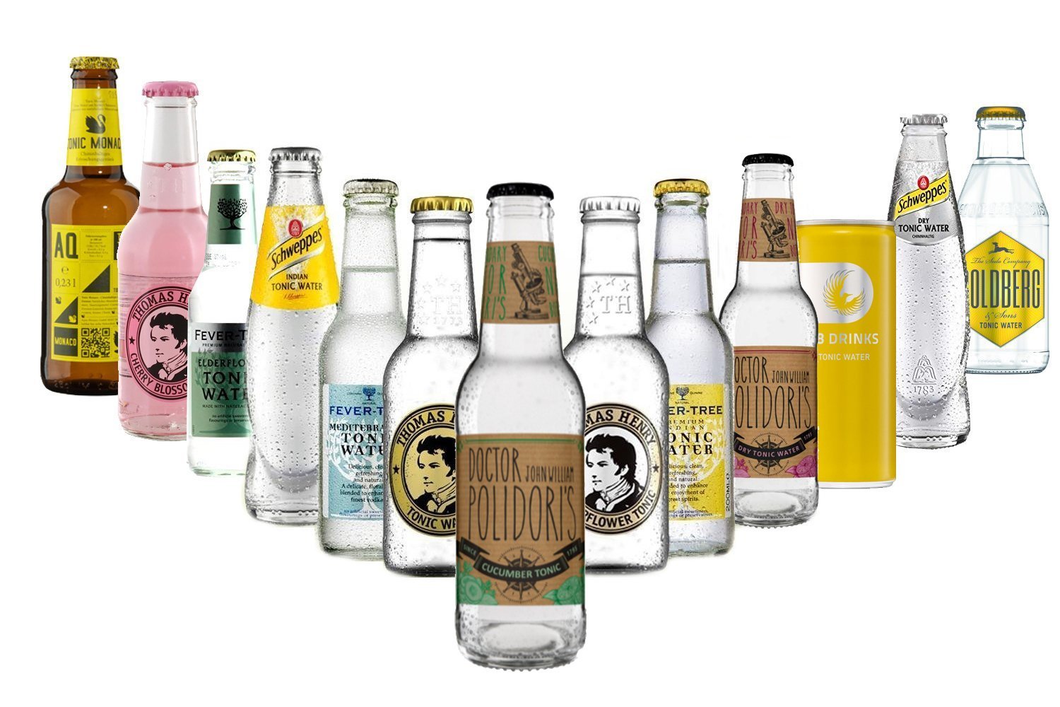 Ultimate Tonic Water Paket - 13x Tonic Power - Thomas Henry, Dr. Polidori, Fever-Tree, Goldberg, 28D