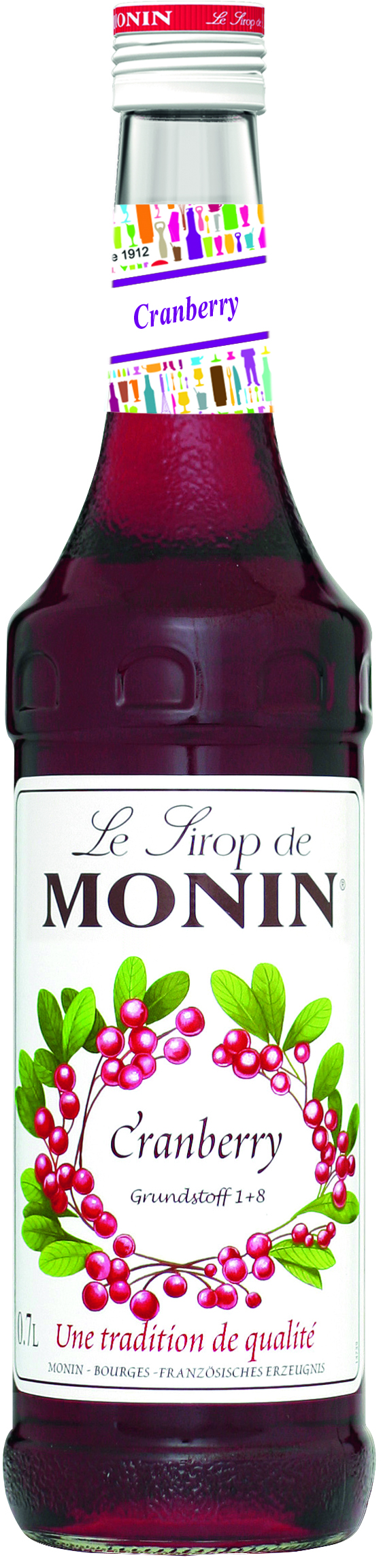 Monin Cranbeery Sirup 0,7l Cranberrysirup