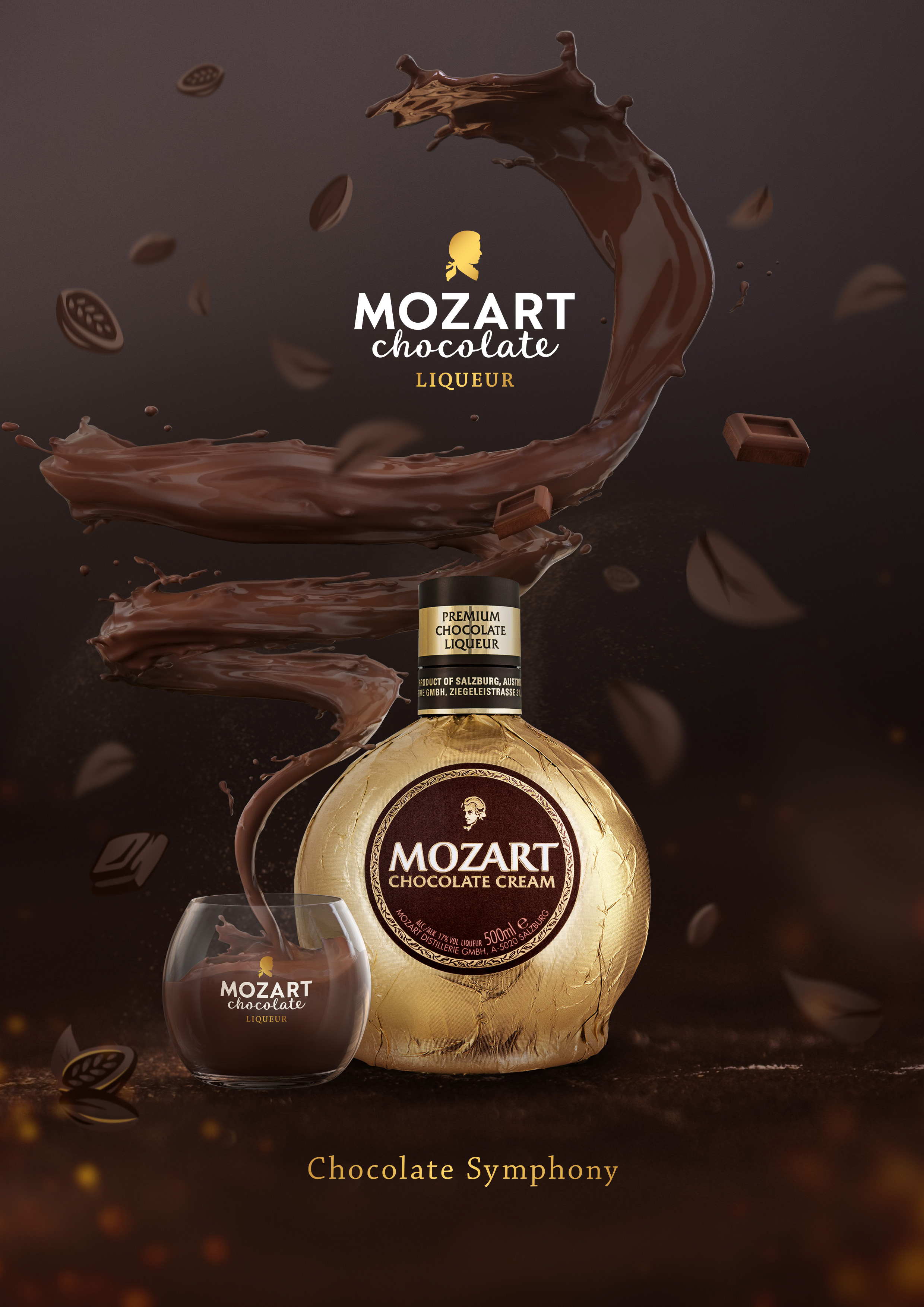 Mozart Chocolate Cream 0,5l 17%vol.