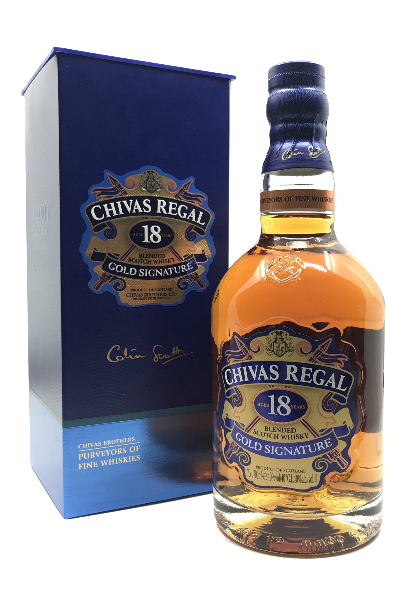 Chivas Regal 18 Jahre Gold Signature - Blended Scotch Whisky - 40% vol. Alk. - 0,7l - front