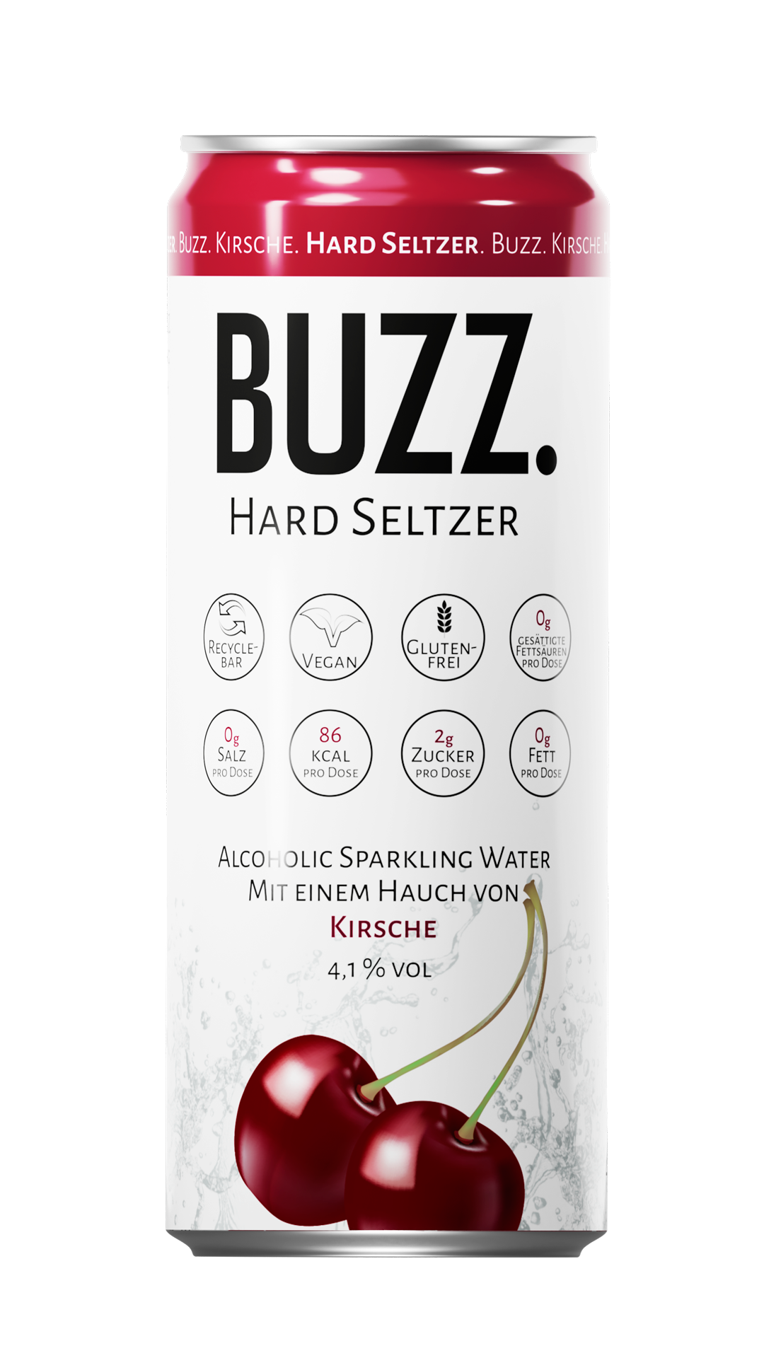 Buzz Hard Seltzer Kirsche 0,33l 4,1%vol