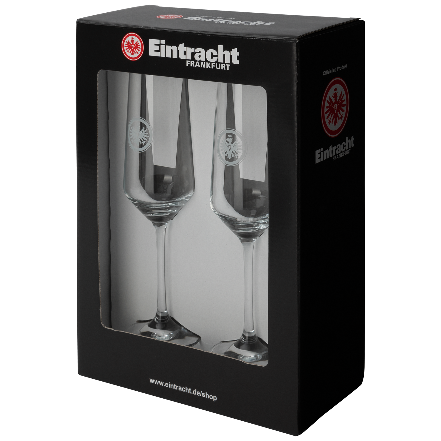 Eintracht Frankfurt - 2er Sektgläser Geschenkeset