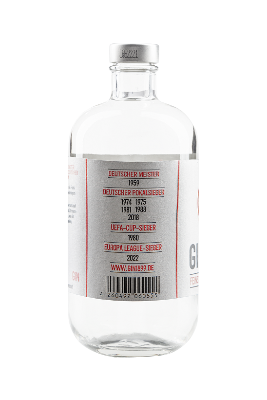 GIN_1899_Freisteller_2022_Side_1 GIN 1899 - Eintracht Frankfurt Gin - 0,5l 42%vol.