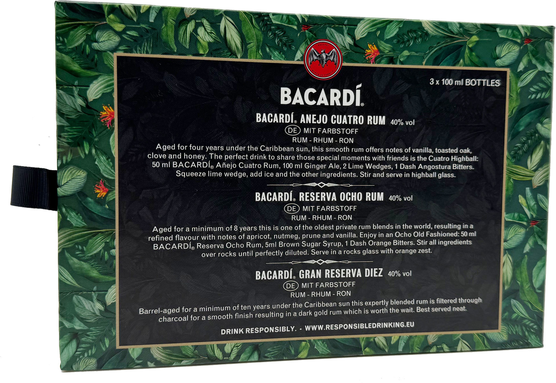 Bacardi Discovery Pack (3x100ml) 40%vol.