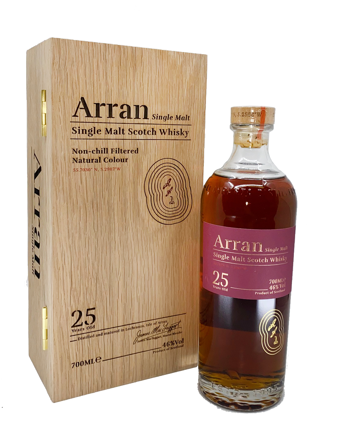 Arran - 25 Years Old Limited Edition - Single Malt Scotch Whisky - 0,7l 46% vol. Alk.