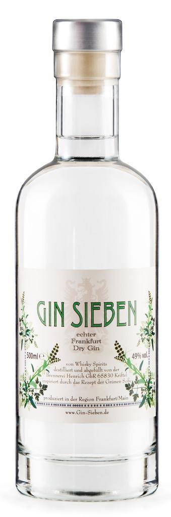Gin Sieben - echter Frankfurter Gin - 0,5l 49%vol.