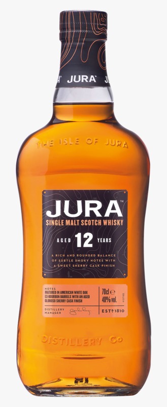 Jura - Single Malt Scotch Whisky - Aged 12 Years 0,7l 40%vol. Jura - Single Malt Scotch Whisky - Aged 12 Years 0,7l 40%vol.