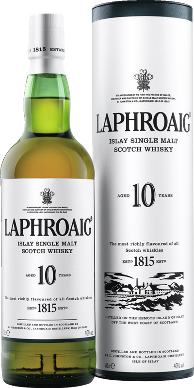 Laphroaig 10 Years  - Islay Single Malt Scotch Whisky - 0,7l 40% vol.