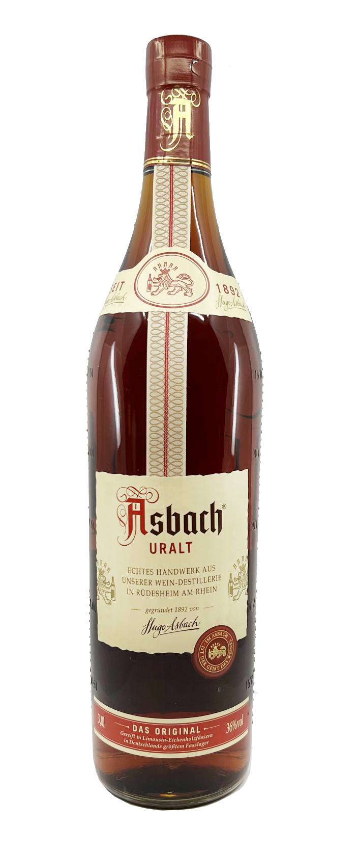 Asbach Uralt - Weinbrand - 3 Liter 36%vol.