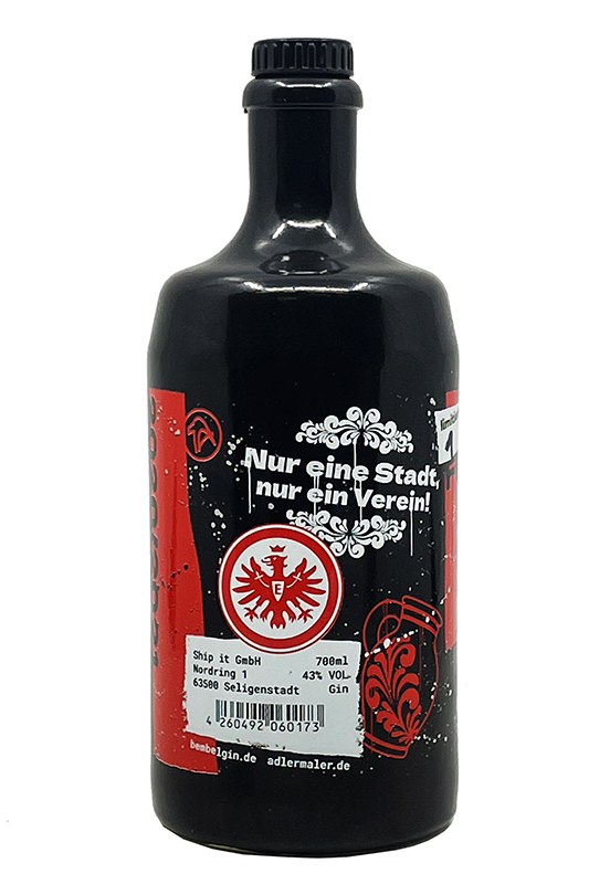 SGE Bembel Gin - Limitierte Sonderedition Eintracht Frankfurt - 0,7l 43%vol.