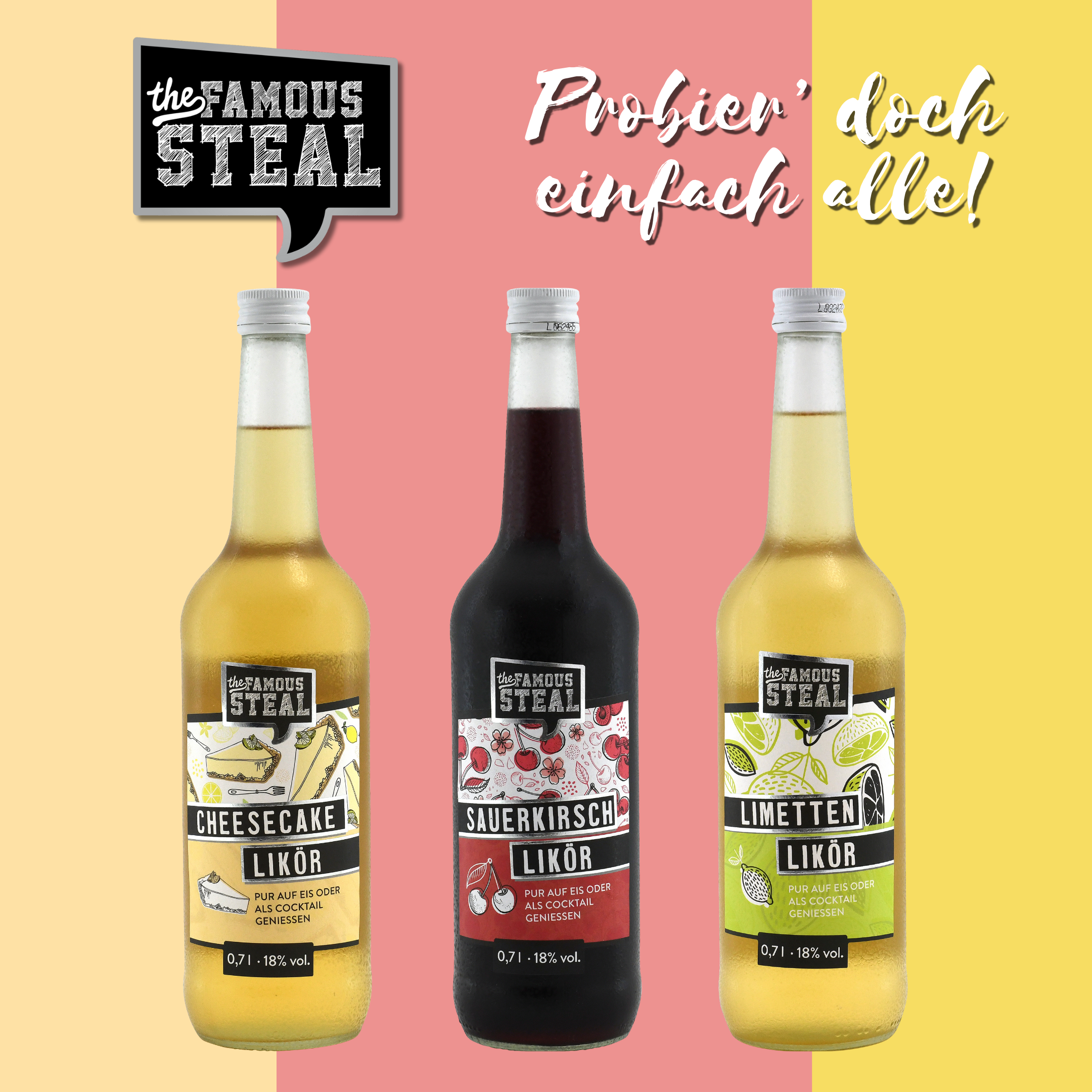 The Famous Steal - Cheesecake 0,7l 18%vol. The Famous Steal - Cheesecake 0,7l 18%vol.