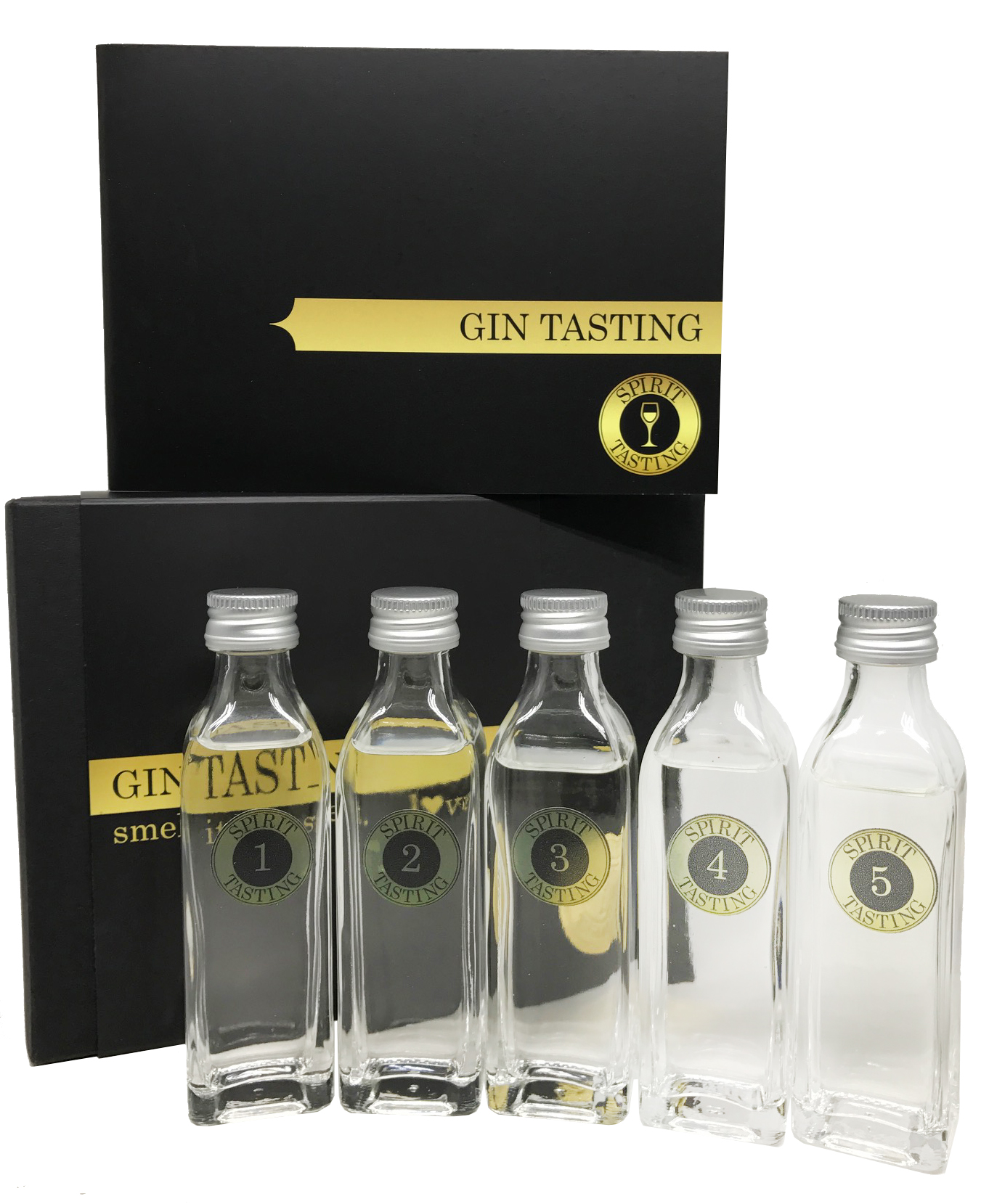 ST-Gin1 Spirit Tasting - Gin Tasting Paket (5 x 40ml) - Probierpaket für Gin Liebhaber