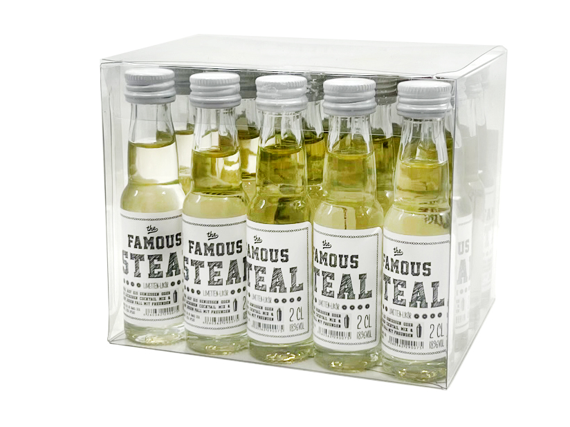 The Famous Steal - Miniatur 20er Party-Pack - 20x0,02L 18% vol. The Famous Steal - Miniatur 20er Party-Pack - 20x0,02L 18% vol.