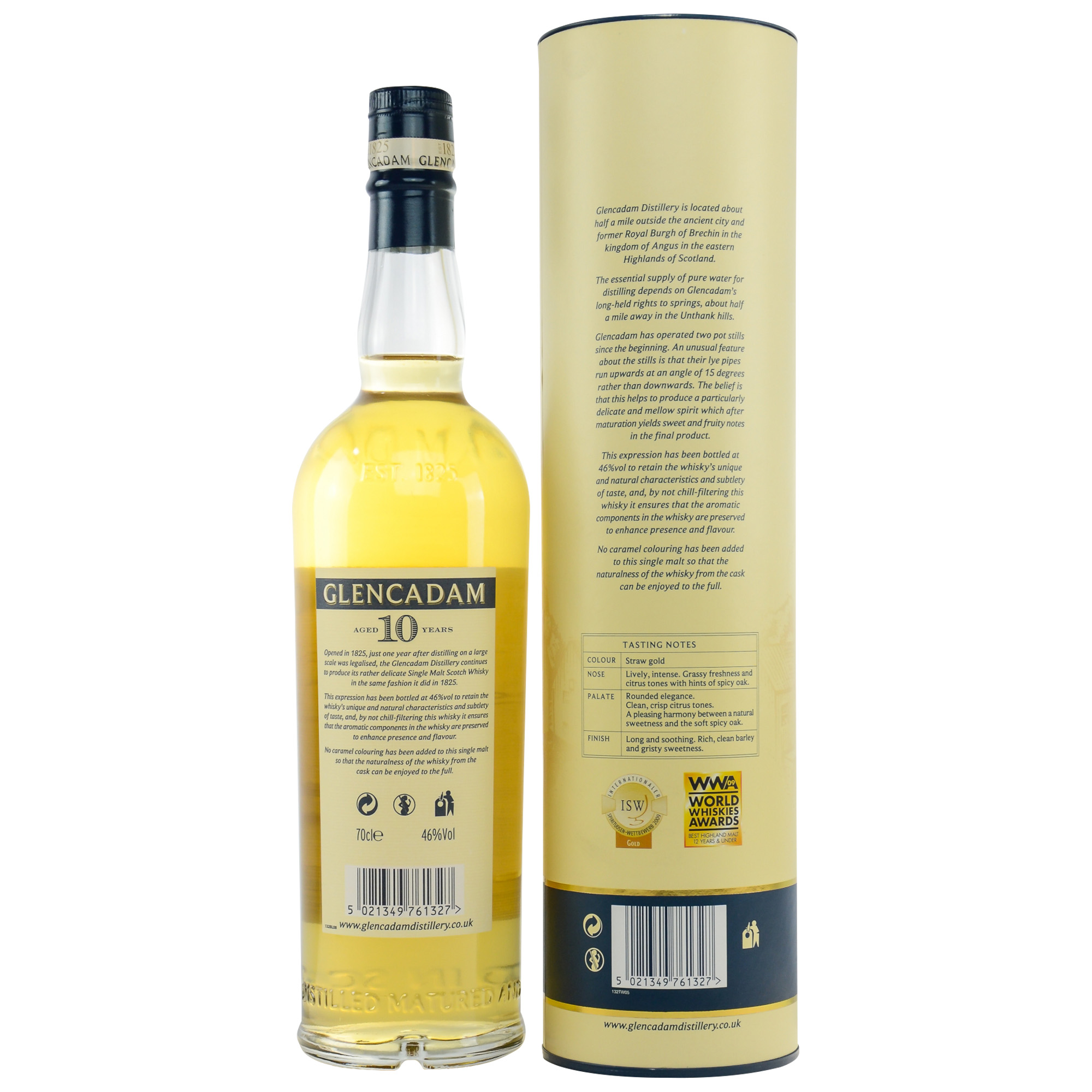 Glencadam - Highland Single Malt - 10 Jahre 0,7l 46%vol.