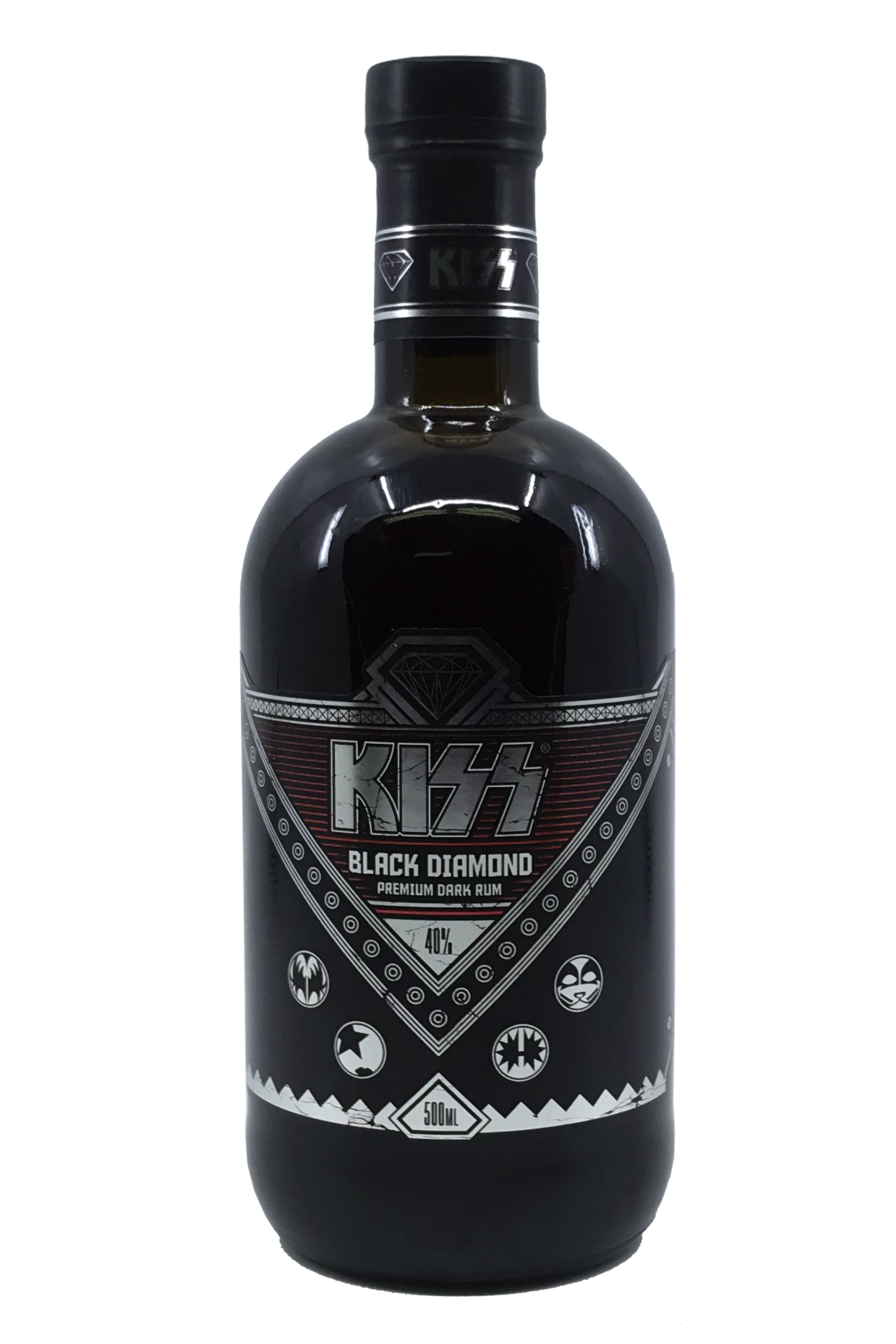 KISS - Black Diamond - Premium Dark Rum 0,5l 40%vol.