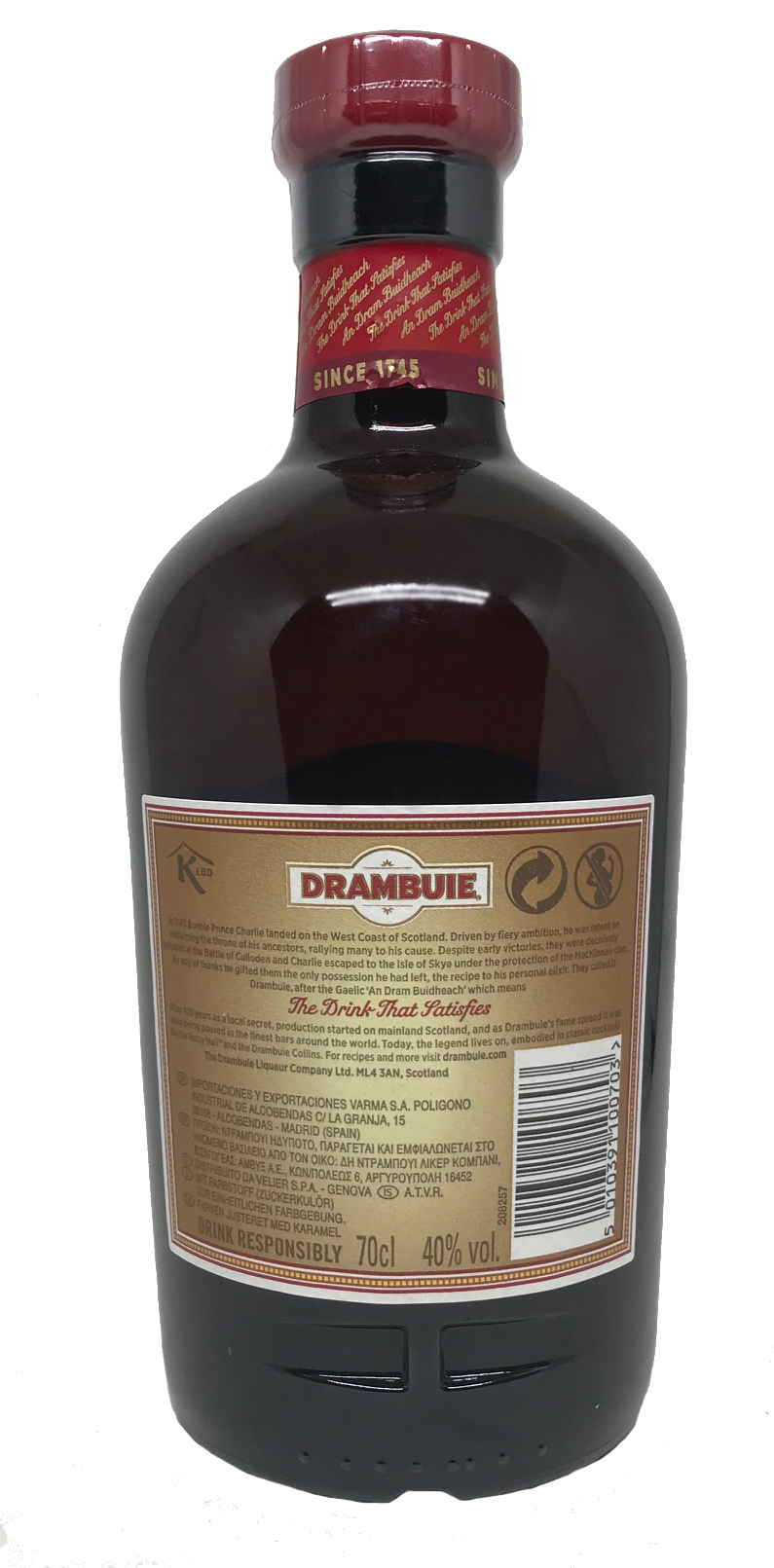 Drambuie Whisky Likör 0,7l - The Isle of Skye Liqueur 40%vol.