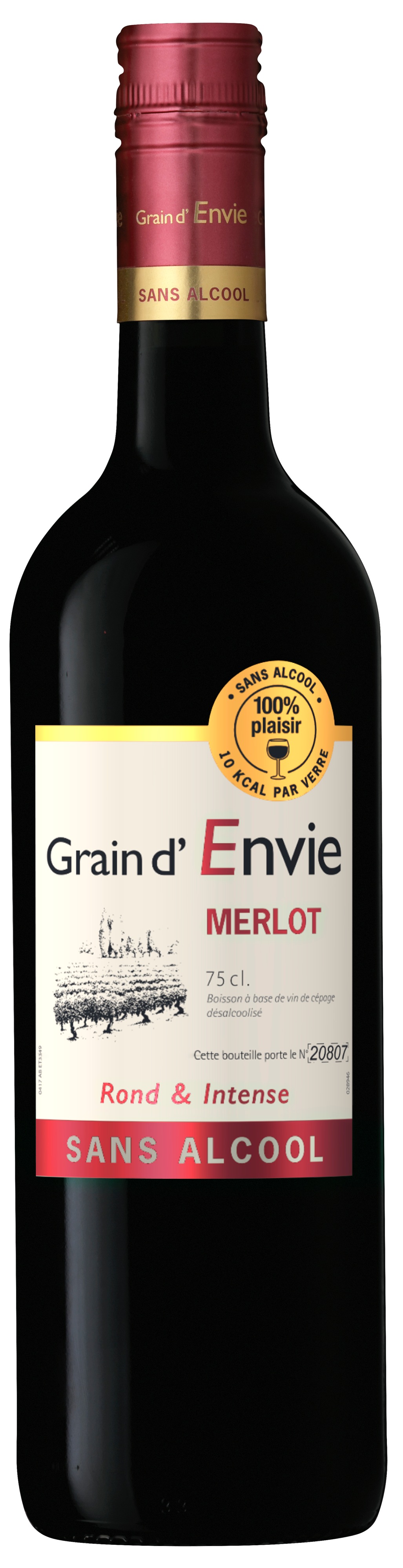 169760-Grain-d-Envie-Rouge-Merlot Grain d'Envie - Merlot - alkoholfreier Rotwein 0,75l